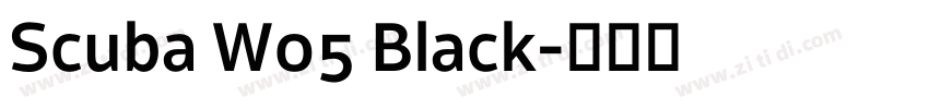 Scuba W05 Black字体转换